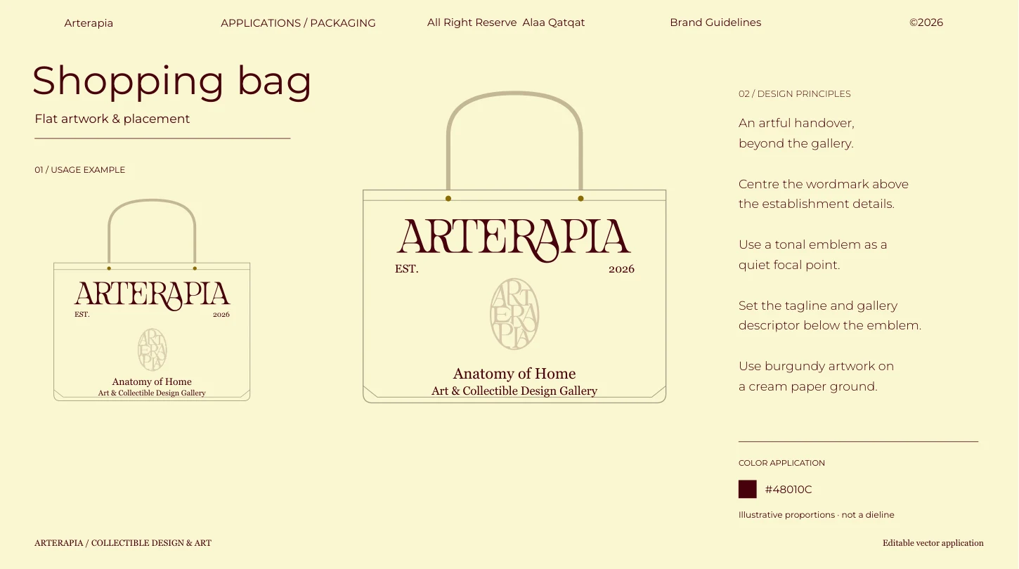 Shopping bag / Flat artwork & placement