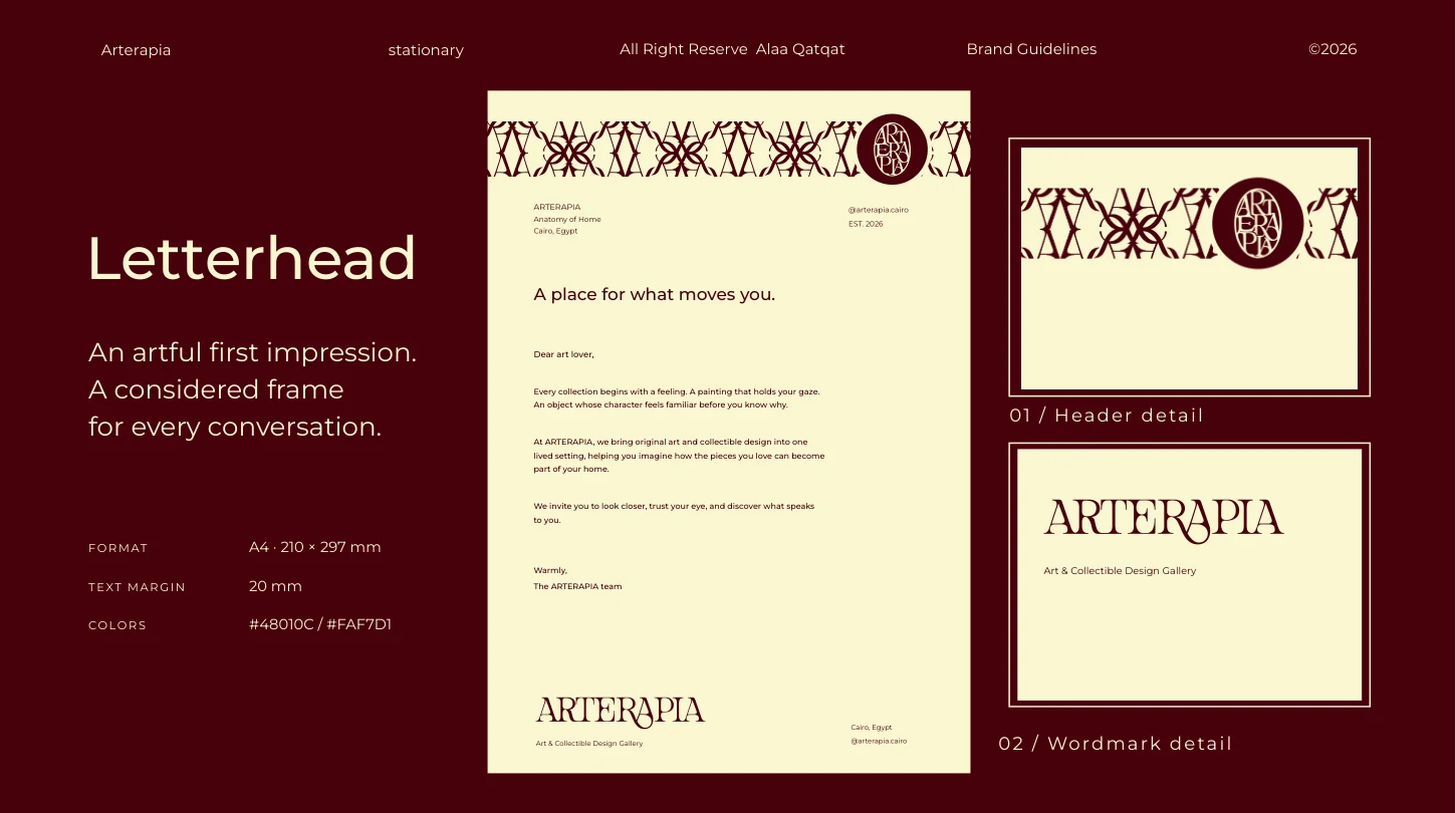 Letterhead / Layout & details