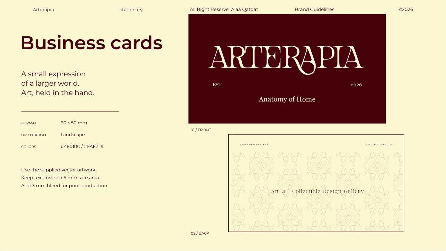 Business cards / Front & back